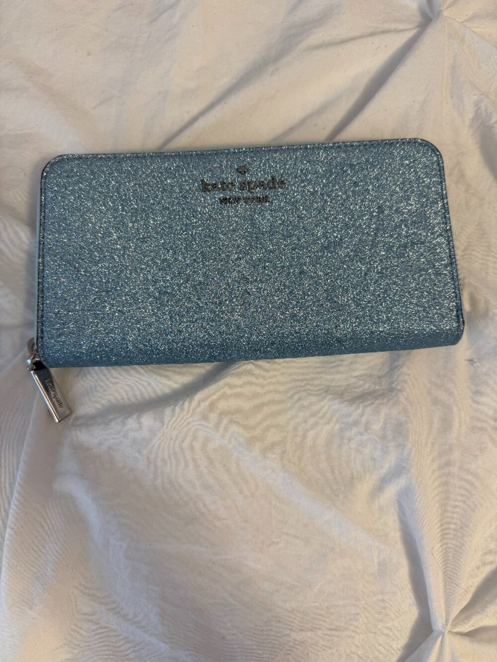 Kate Spade New York Continental Glitter Double Zip Wallet